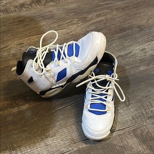 Kids White and Blue Sneakers